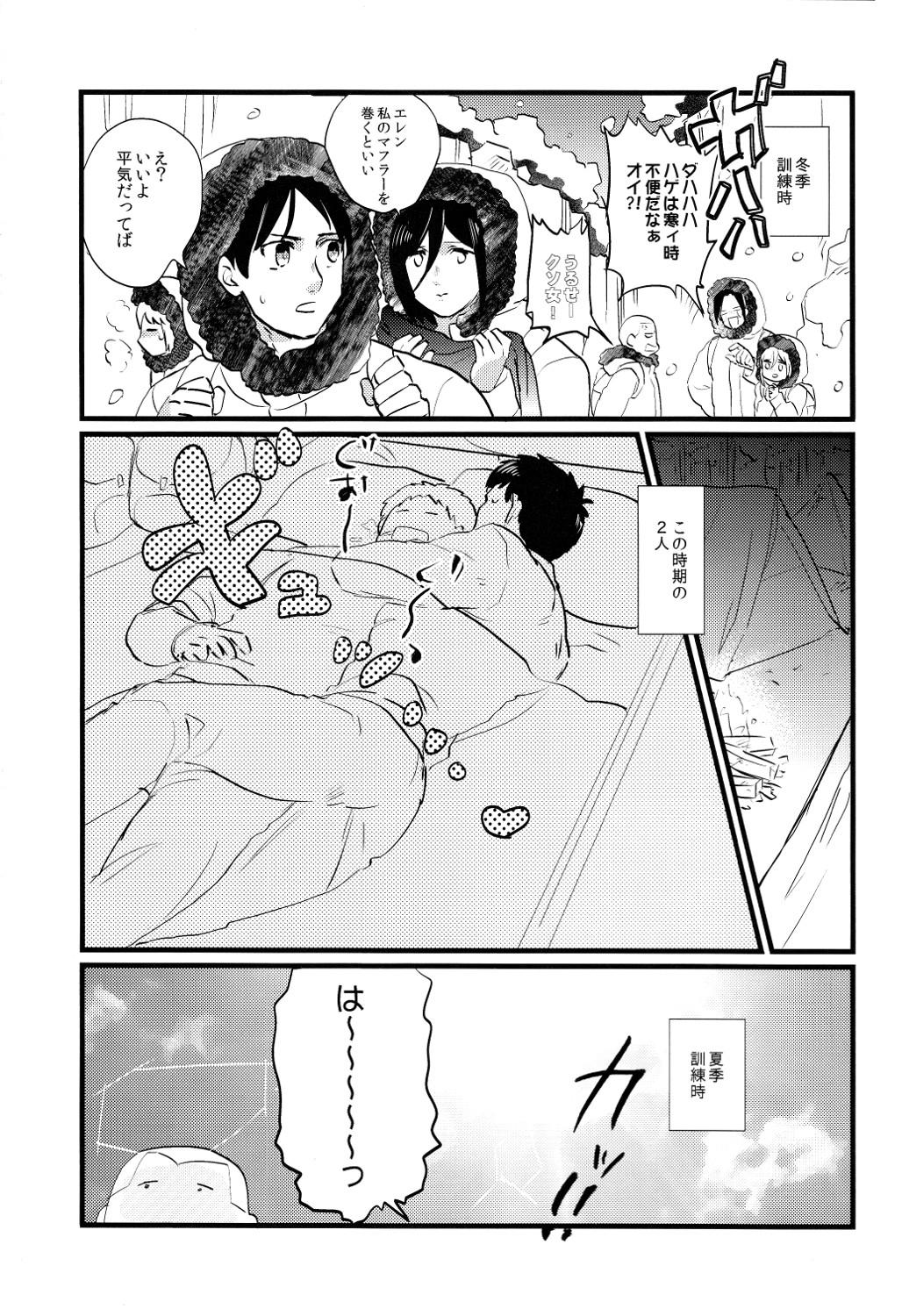 Banging Shitataru Ase no Itteki Made - Shingeki no kyojin Twerk - Page 4