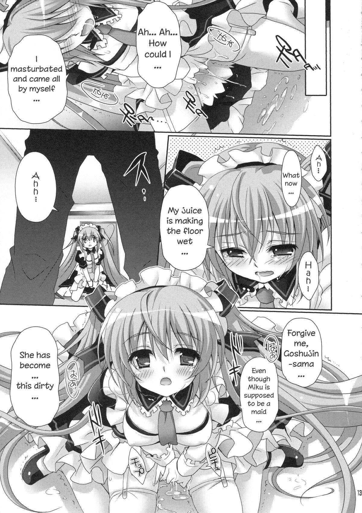 Ameteur Porn Miku-san ga Maid Fuku o Kite Iroiro Kirei ni Shitekureru Ohanashi. - Vocaloid Gaypawn - Page 11