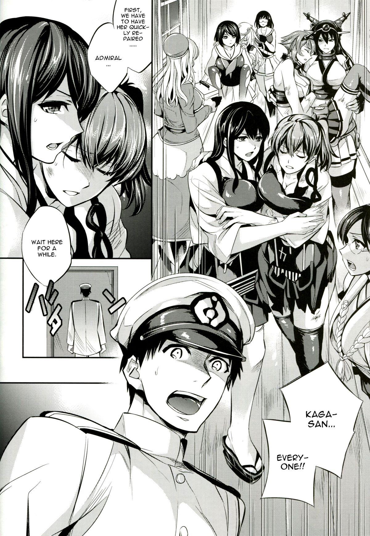 Group Sex (COMIC1☆8) [Crazy9 (Ichitaka)] C9-11 Kaga-san to Kekkon Shitai! (Kantai Collection -KanColle-) [English] [CGrascal] - Kantai collection Spanking - Page 9
