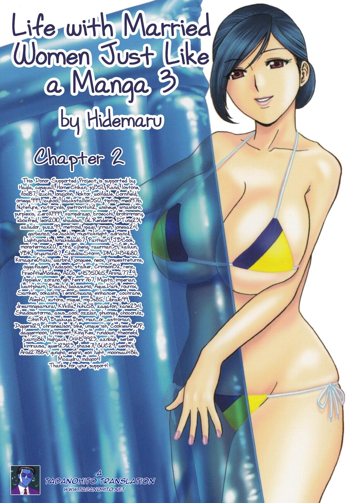 Celebrity Nudes [Hidemaru] Life with Married Women Just Like a Manga 3 - Ch. 1-2 [English] {Tadanohito} Playing - Page 46