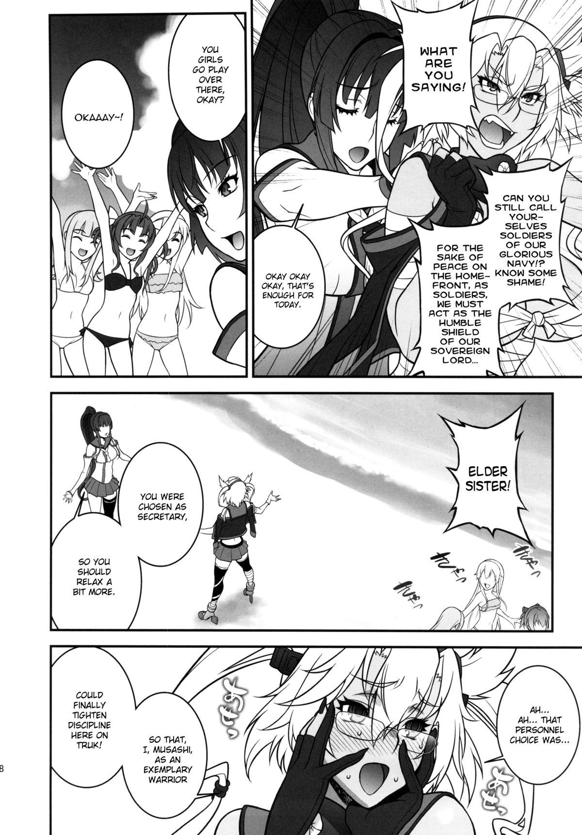 Tranny Porn Musashi no Dokidoki Daisakusen | Musashi's Heart-Pounding Great Strategy! - Kantai collection Eating Pussy - Page 7
