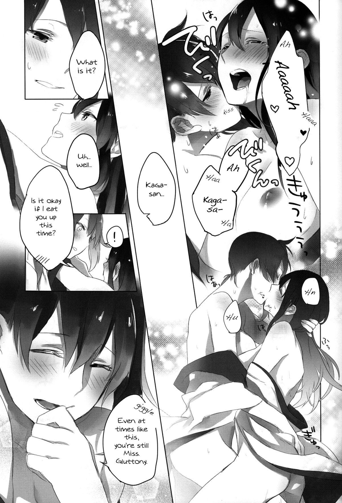 Butt Ippai Taberu Kimi ga Suki! | I love the one who eats a lot - Kantai collection Orgasm - Page 24