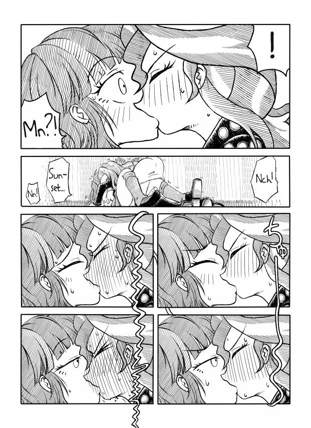 Titfuck Twi to Shimmer no Ero Manga | The Manga In Which Sunset Shimmer Takes A Piss - My little pony friendship is magic Lick - Page 5
