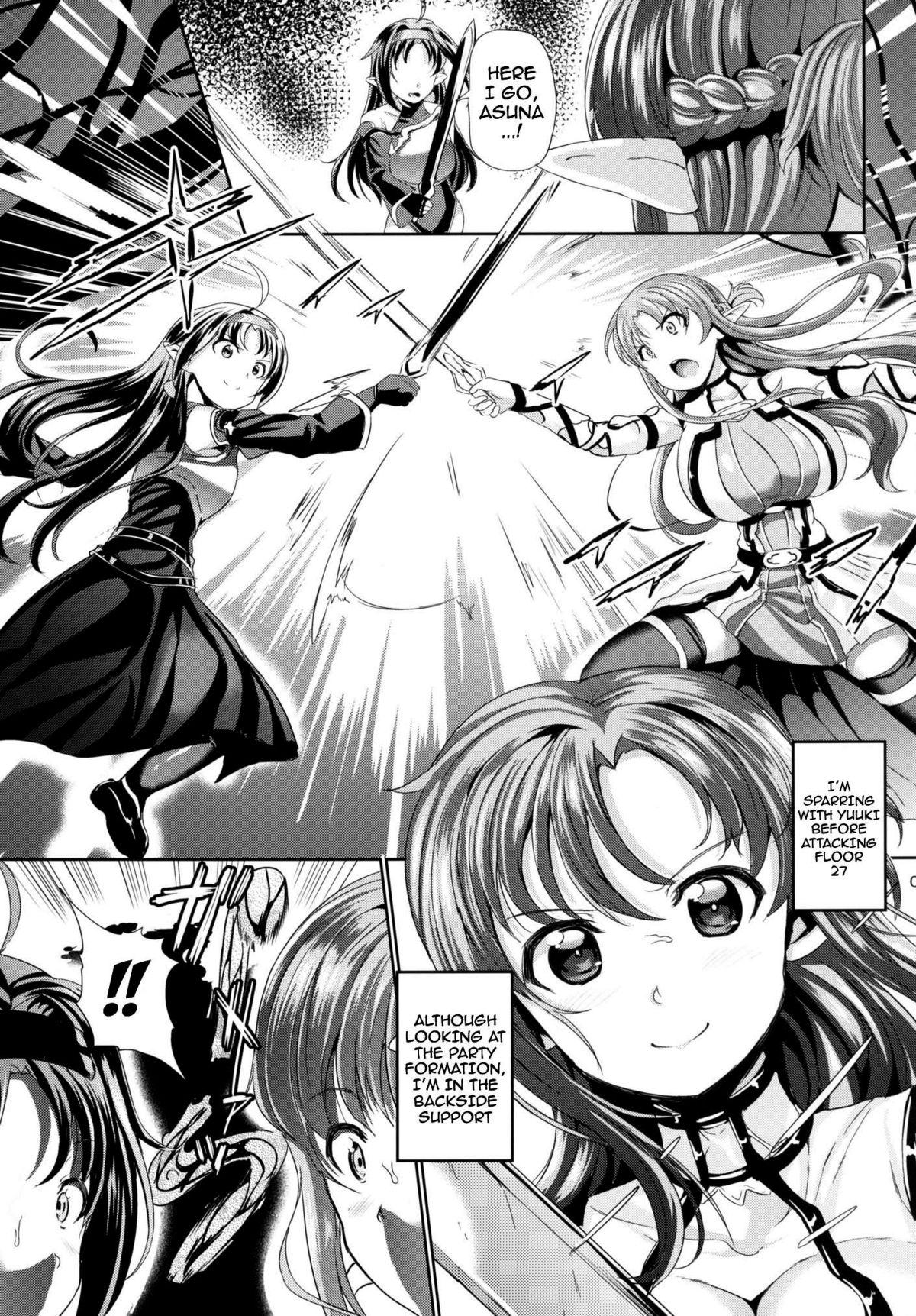 Gay Trimmed Monzetsu Kenshi Online - Sword art online Real Amateur - Page 8