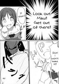 Stockings Maekawa Miku vs Predator- The idolmaster hentai Shame 6