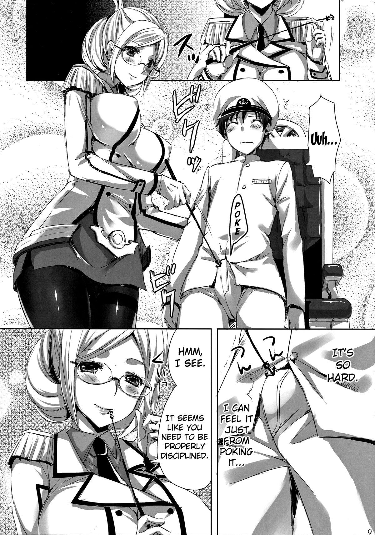 Humiliation Katori Sensei no Yasen Jugyou | Katori-sensei's Field Training - Kantai collection Gemidos - Page 8