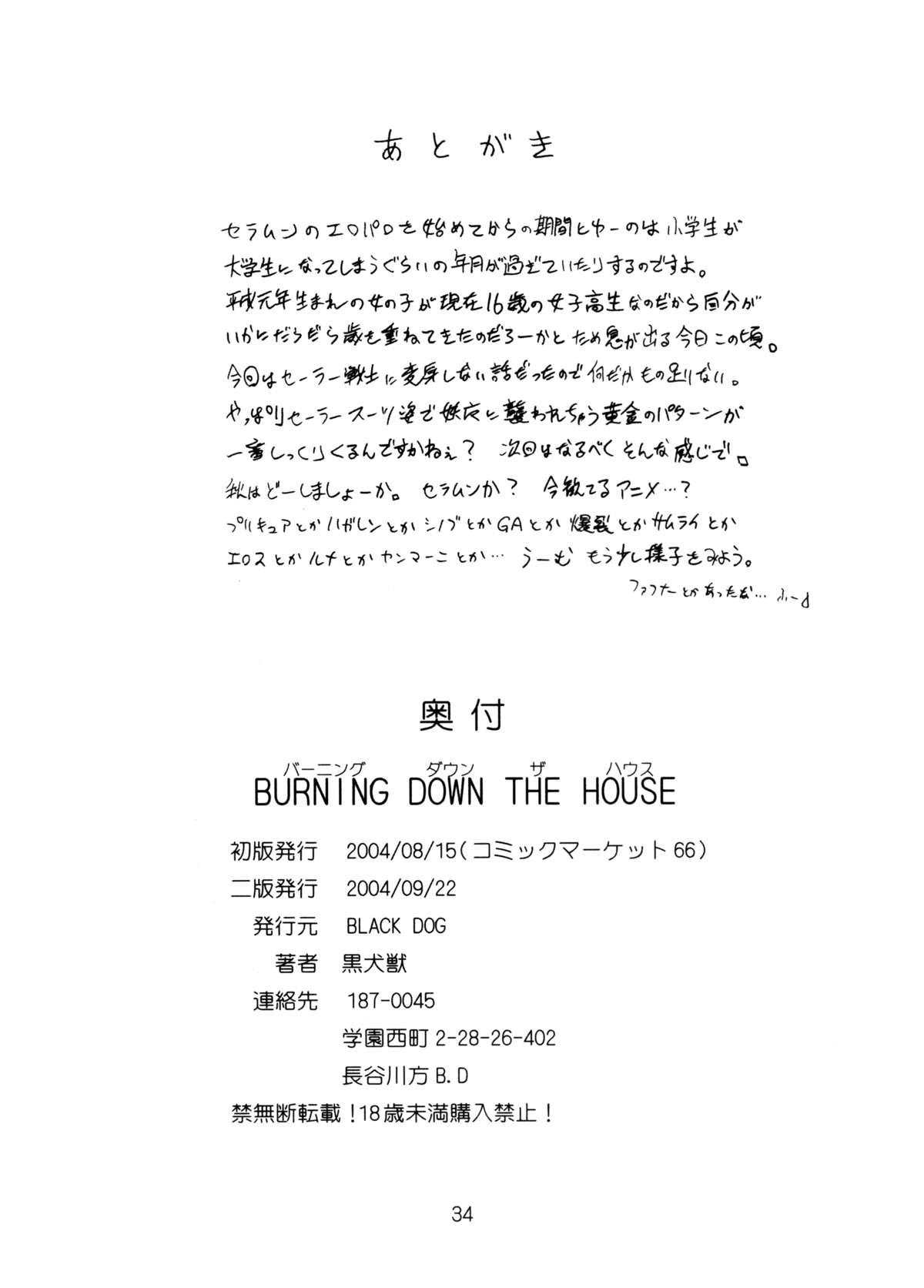 Burning Down the House 33