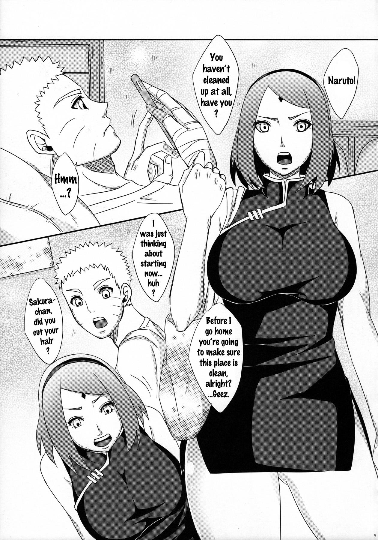 Babysitter NaruSaku Gaiden 2 – Naruto Tetas Grandes - Page 1