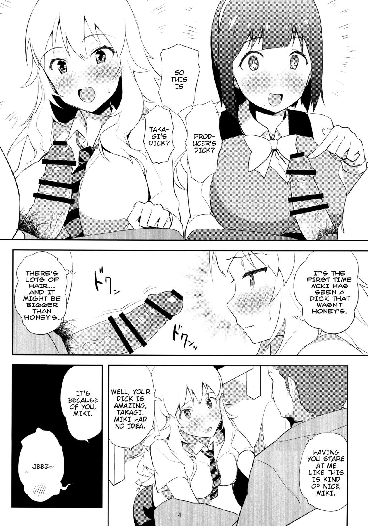 Mama 4 Nin de Aimasho - The idolmaster Pussylick - Page 5