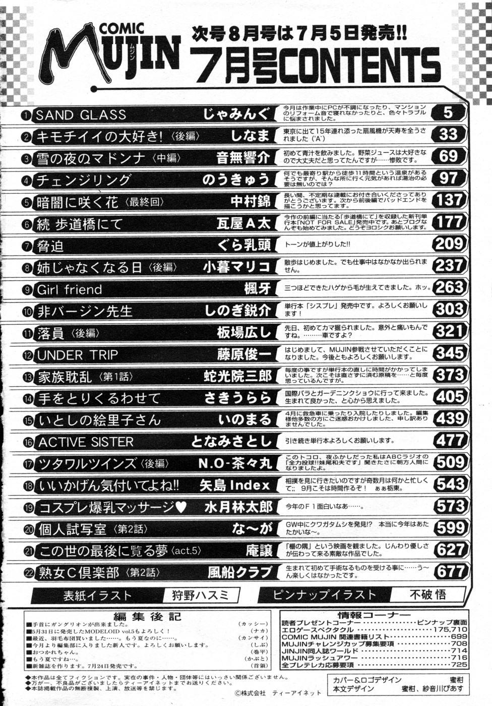 Bucetuda COMIC MUJIN 2007-07 Tan - Page 623