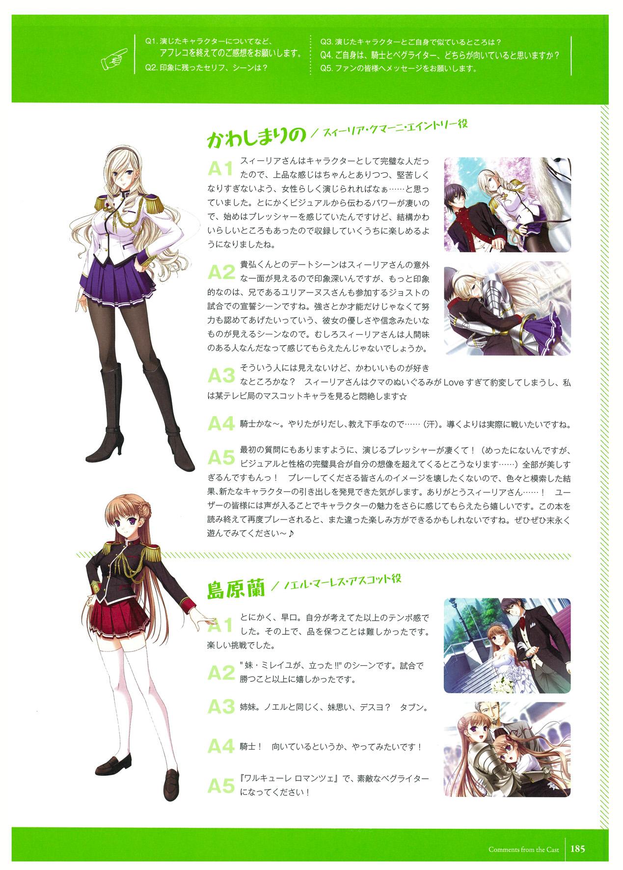 Walkure Romanze Visual Fan Book 186