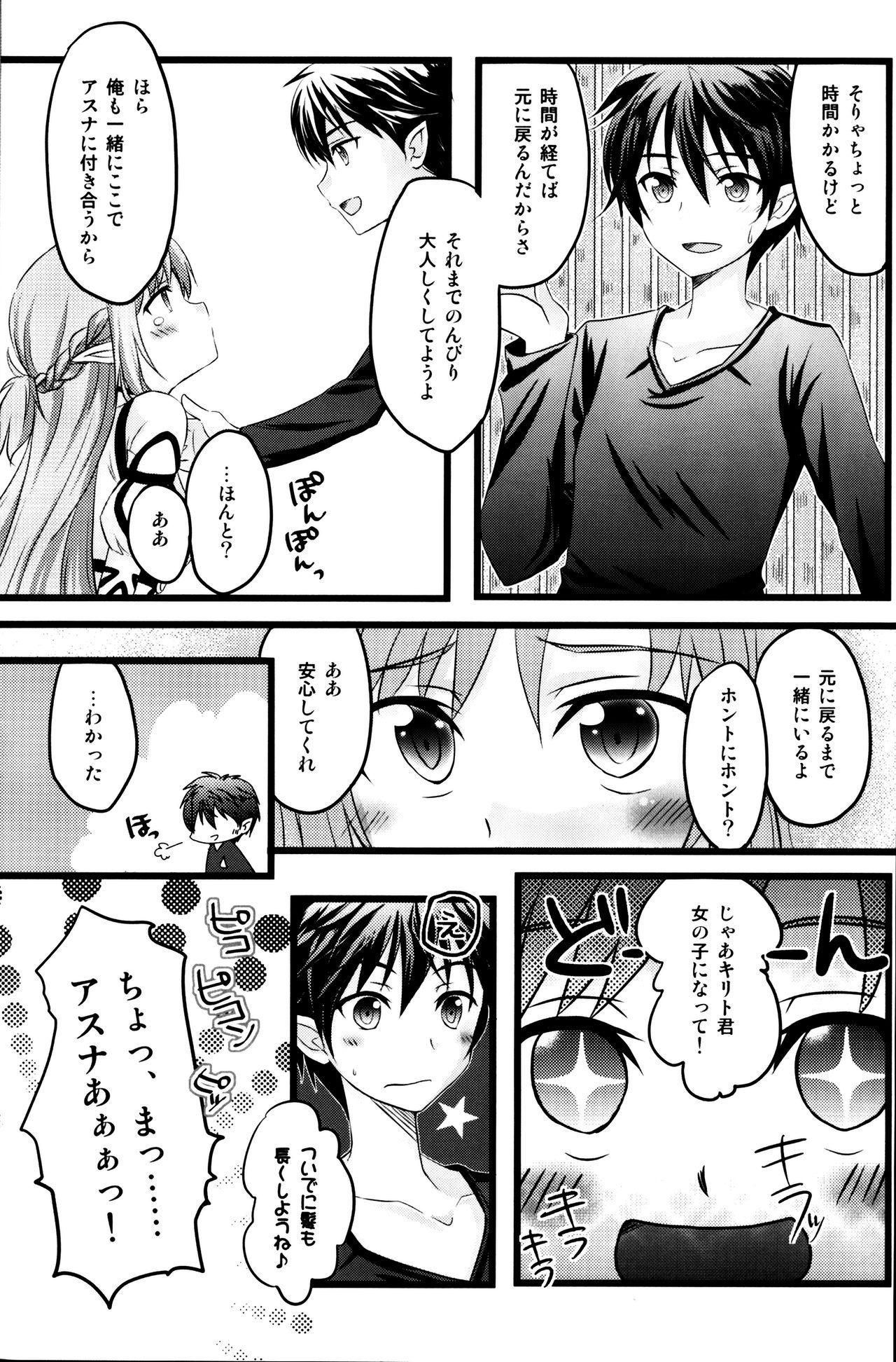 Semen Kiriko-chan to Asobou! 2 - Sword art online Small - Page 8