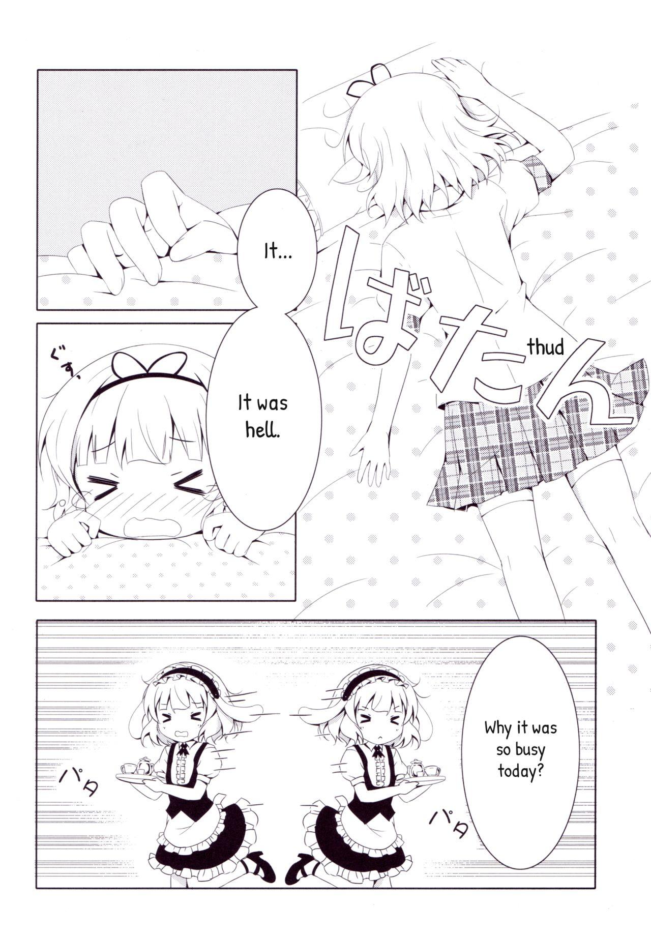 Mouth Amami na Sabishigariya Usagi | My Sweet Lonely Rabbit - Gochuumon wa usagi desu ka Assfingering - Page 11