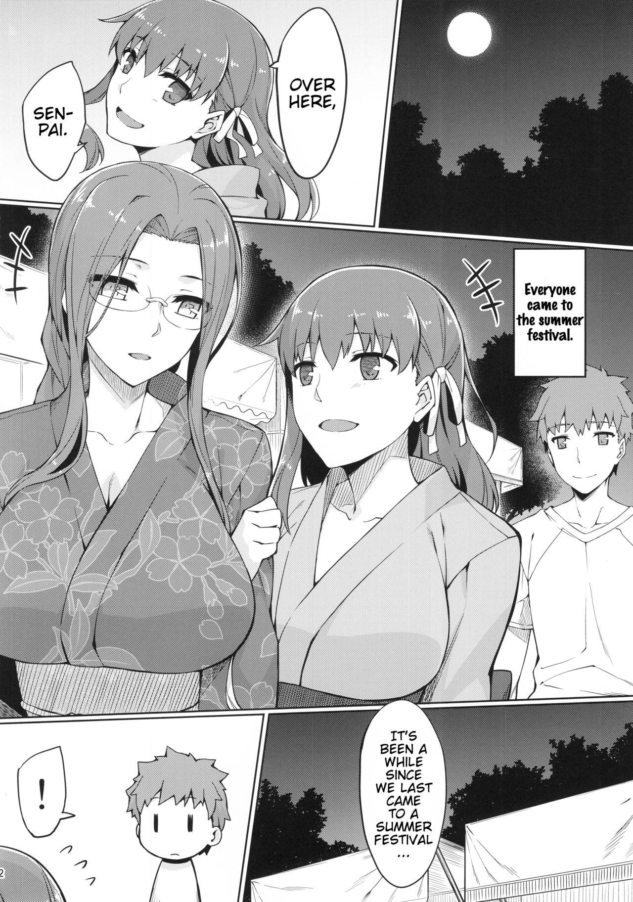 Highschool Rider-san to Natsumatsuri. - Fate stay night Milf Fuck - Page 3