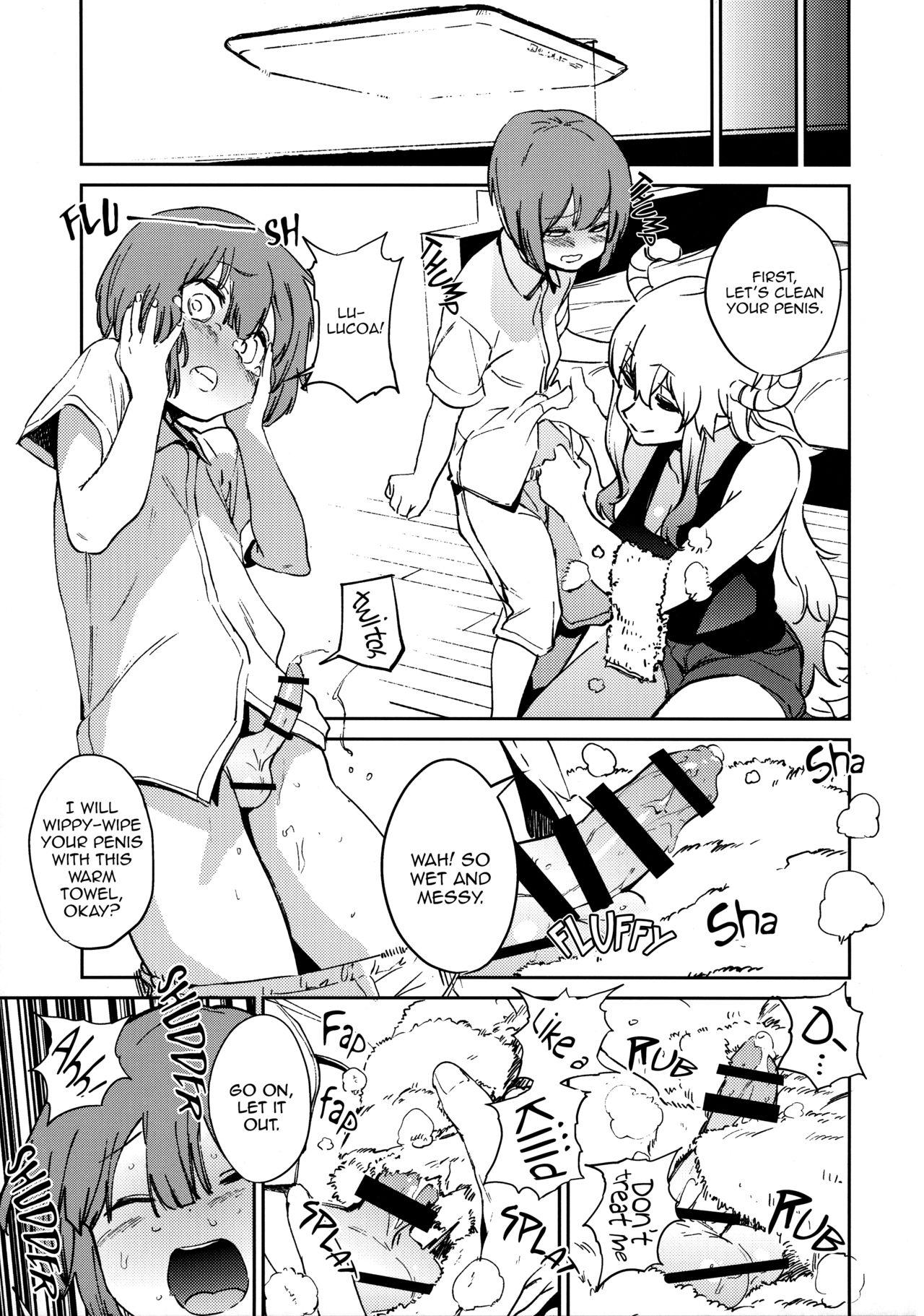 Usa Ishukan Hatsujou Chijogons | One Week in Heat, Slutty Dragons - Kobayashi-san-chi no maid dragon Culonas - Page 6