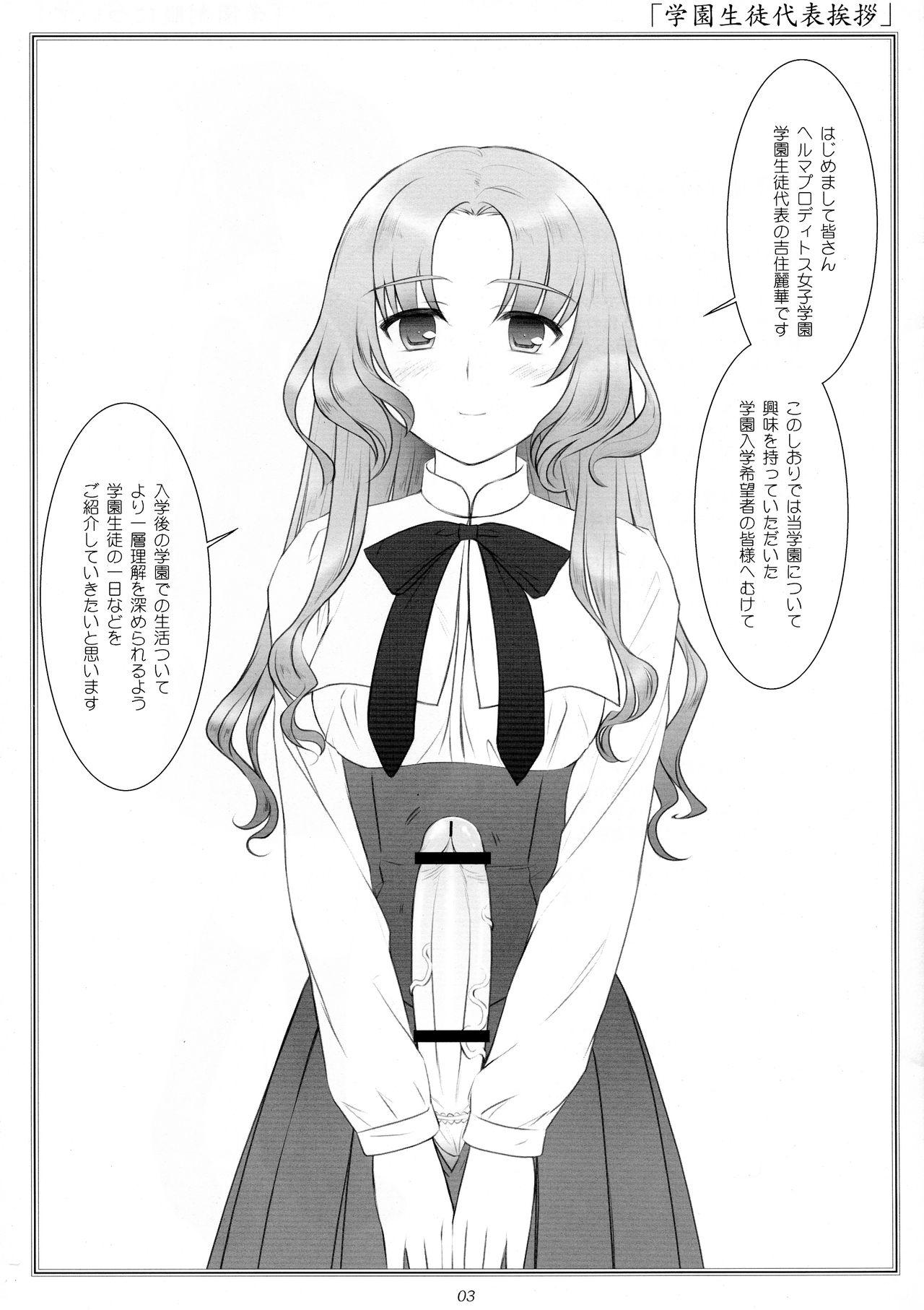 Banho Hermaphroditos Joshi Gakuen Gakuen Annai Pigtails - Page 3