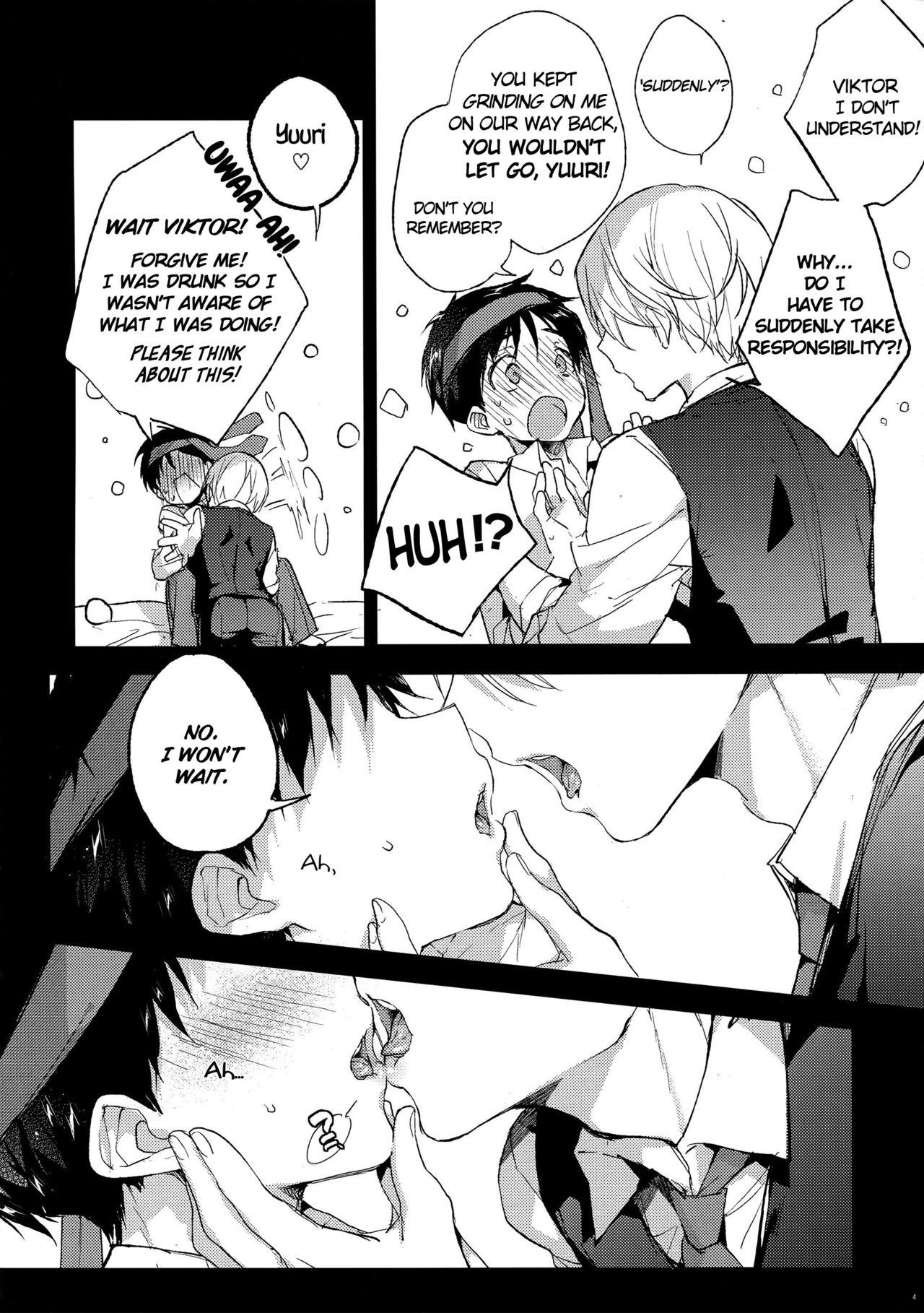 Relax Katsuki Yuuri no Chokuchou ni Vodka o Sosogikonde xxx Saseru | Let's Pour Vodka inside Katsuki Yuuri's Asshole and XXX Him After - Yuri on ice Indian - Page 3