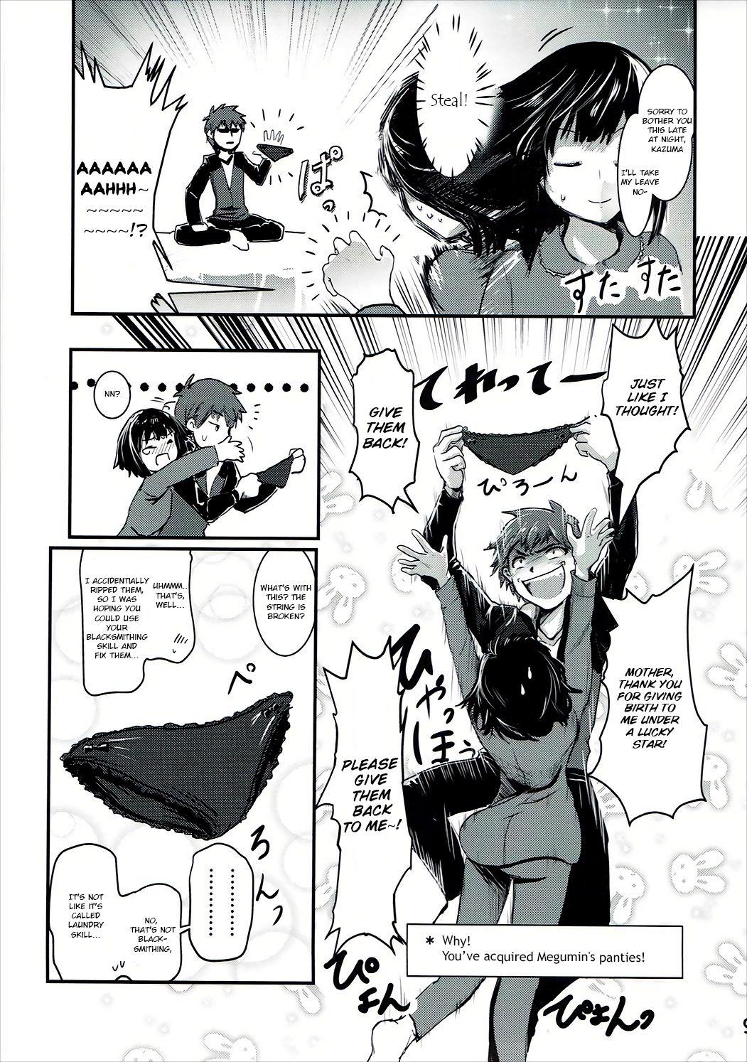 Gay Rimming Meguicha 1 - Kono subarashii sekai ni syukufuku o Dick - Page 8