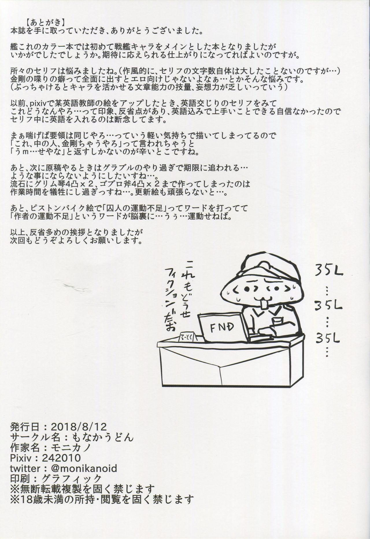 Jockstrap Senkan Kongou Jinmon Chousho - Kantai collection Asians - Page 19