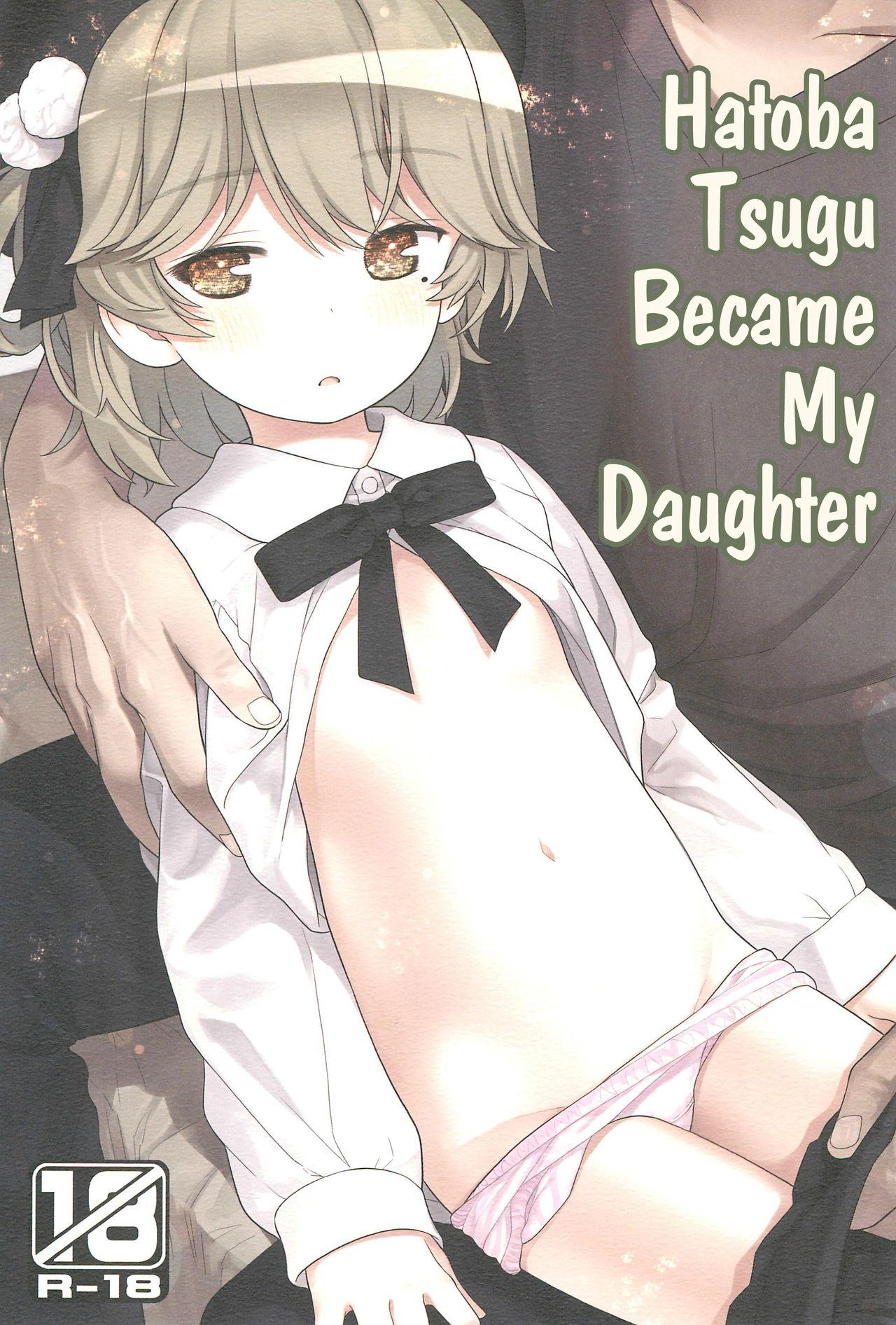 Blowjob Hatoba Tsugu no Kono Ko ni Shimashita | Hatoba Tsugu Became My Daughter Cum On Pussy - Picture 1