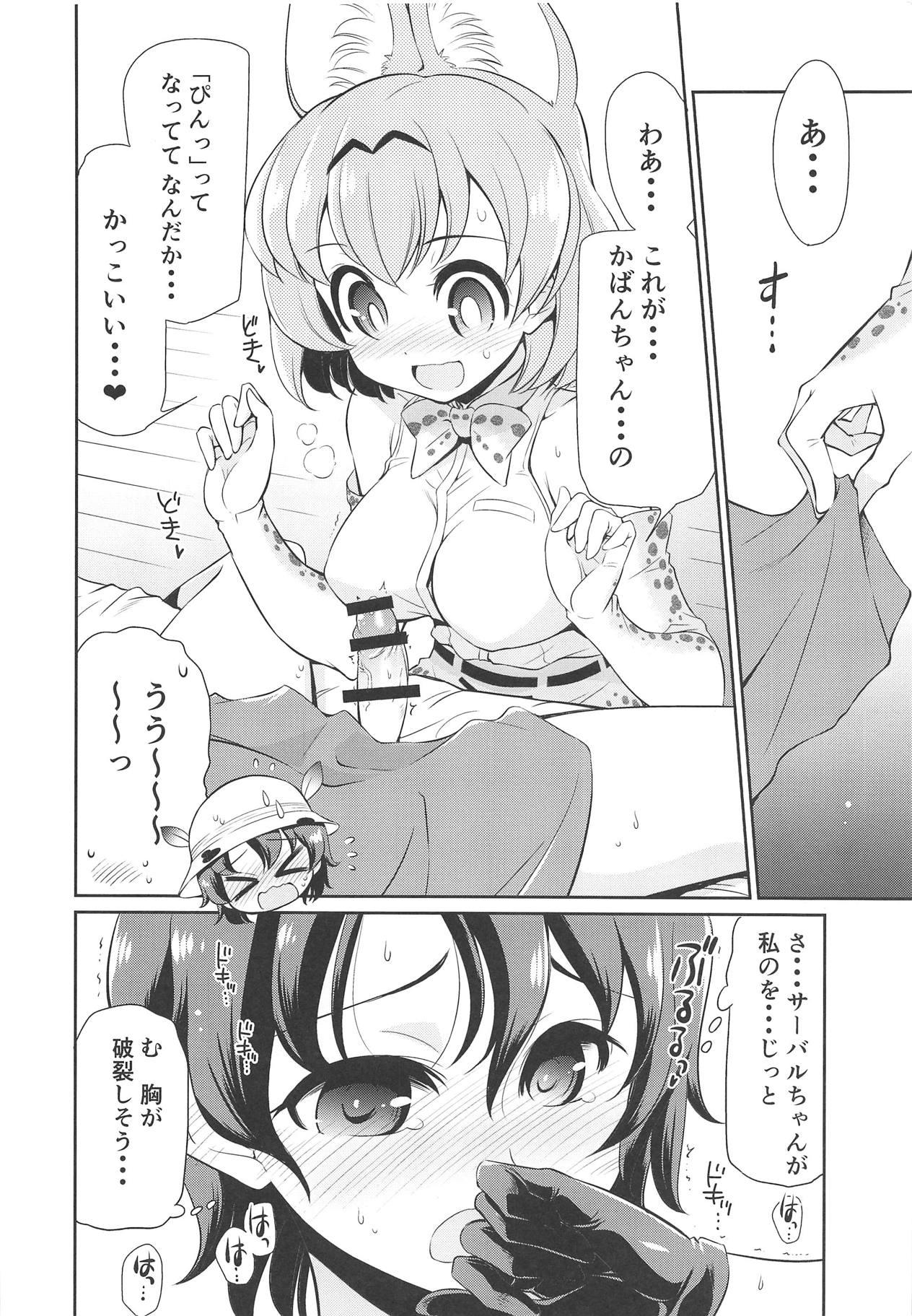 Sologirl Taihen!! Kondo wa Kaban-chan no Omata ga Harechatta! - Kemono friends Women Sucking Dick - Page 7