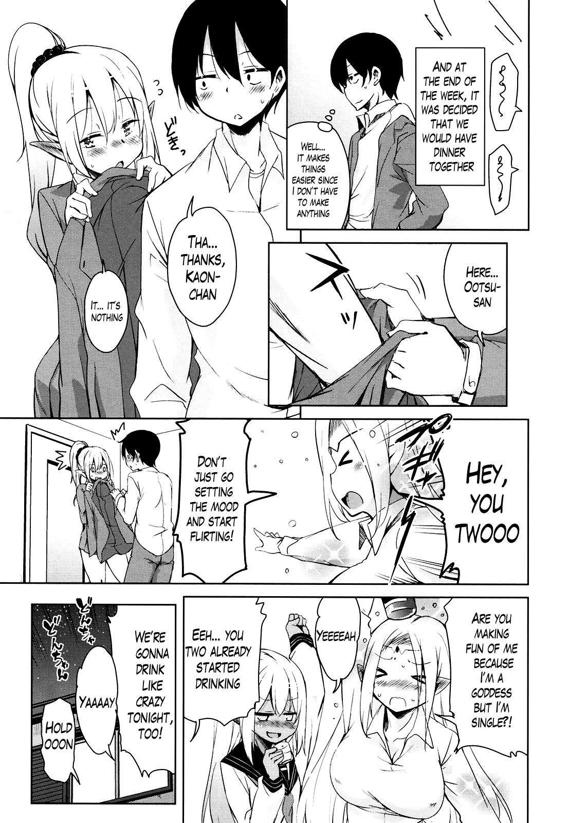 Blowjob Contest [Narusawa Kei] Tonari no JK Elf-san Ch. 1-2 [English][Lazarus H] Amateur Sex - Page 6