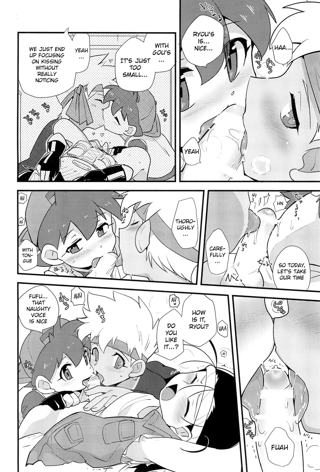 Cocksucker Try Shichau? | Wanna Try It? - Bakusou kyoudai lets and go Hard Core Sex - Page 7