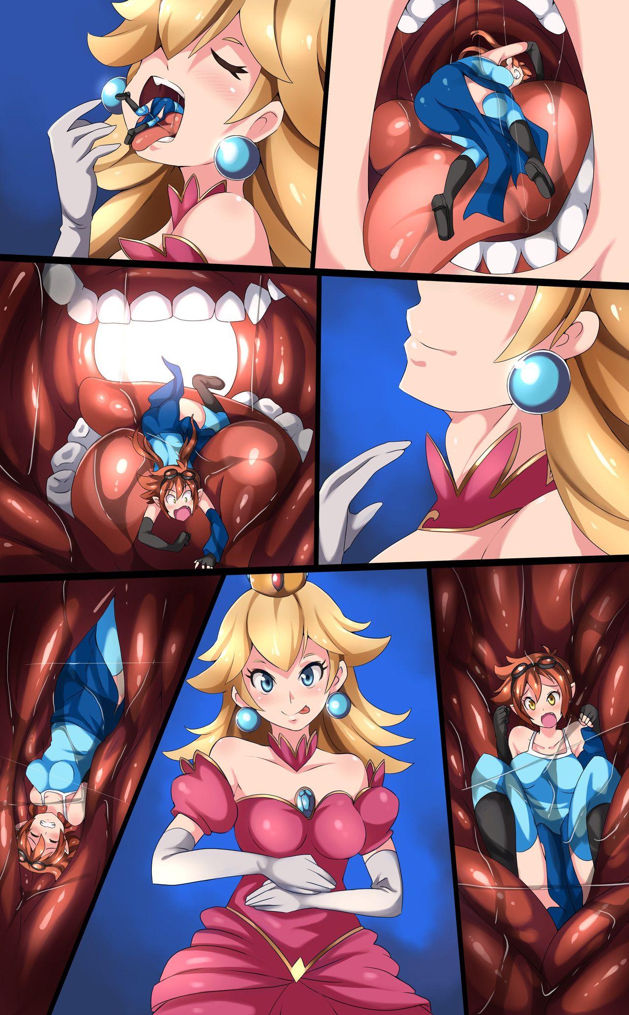 Funny Peach eats Jessica - Super mario brothers Double - Page 3