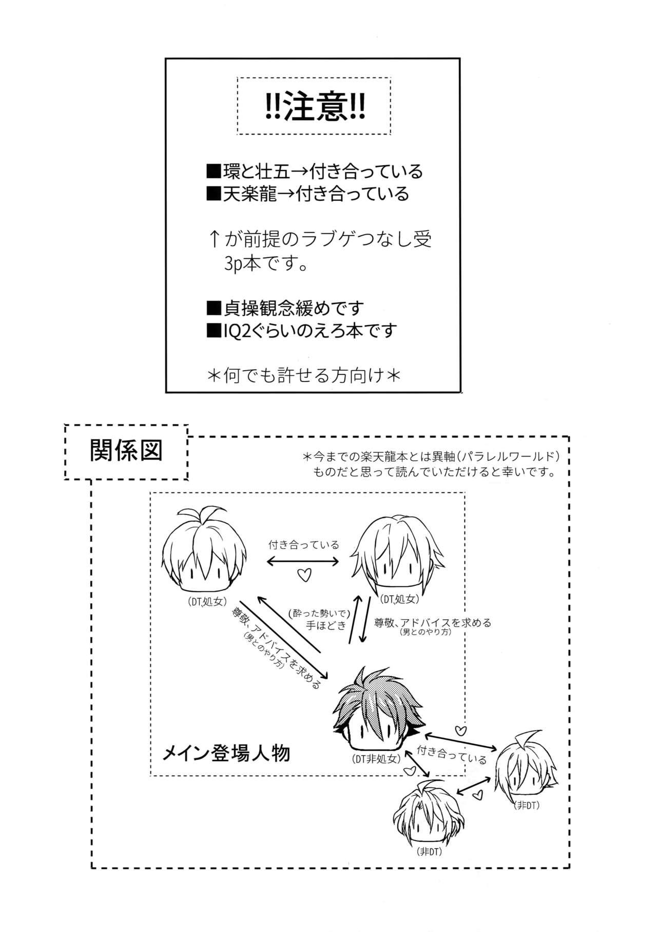 Free Oral Sex [Nounaihokan (K. K usako)] Oshiete! Tsunashi-san - Ryuu Aniki (IDOLiSH7) - Idolish7 Sixtynine - Page 2