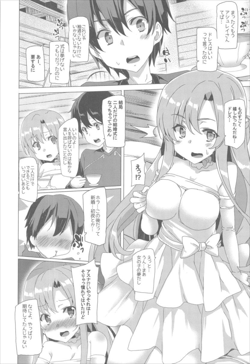 Semen ワッフル同盟犬 SAO総集編 red - Sword art online De Quatro - Page 5