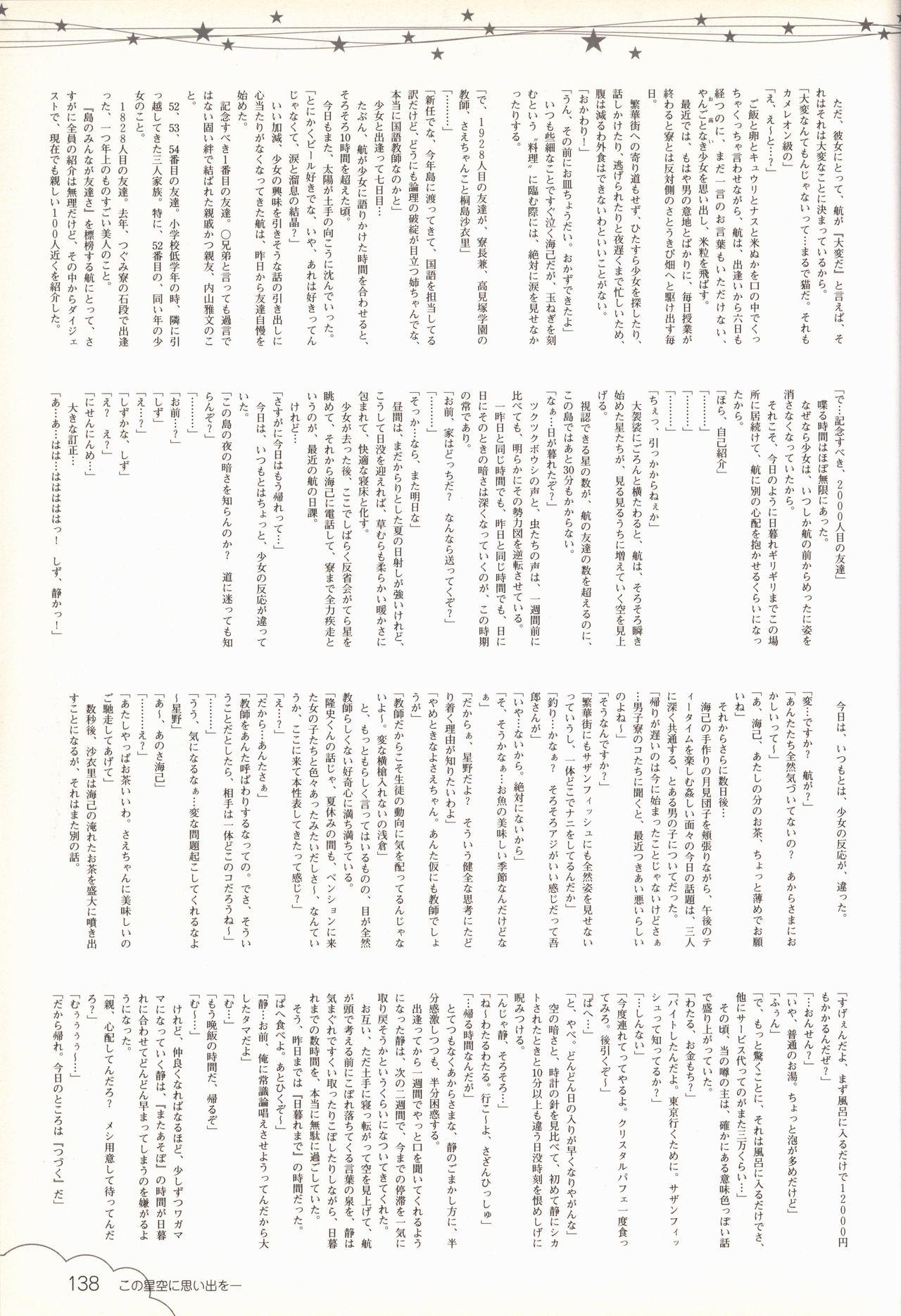 Kono Aozora ni Yakusoku official artbook 138