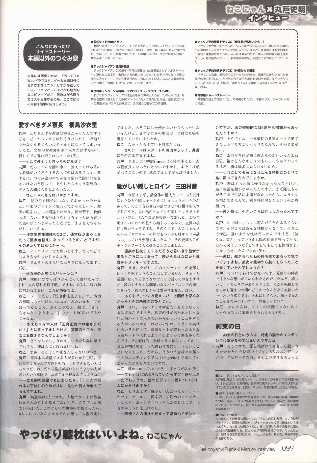 Kono Aozora ni Yakusoku official artbook 98