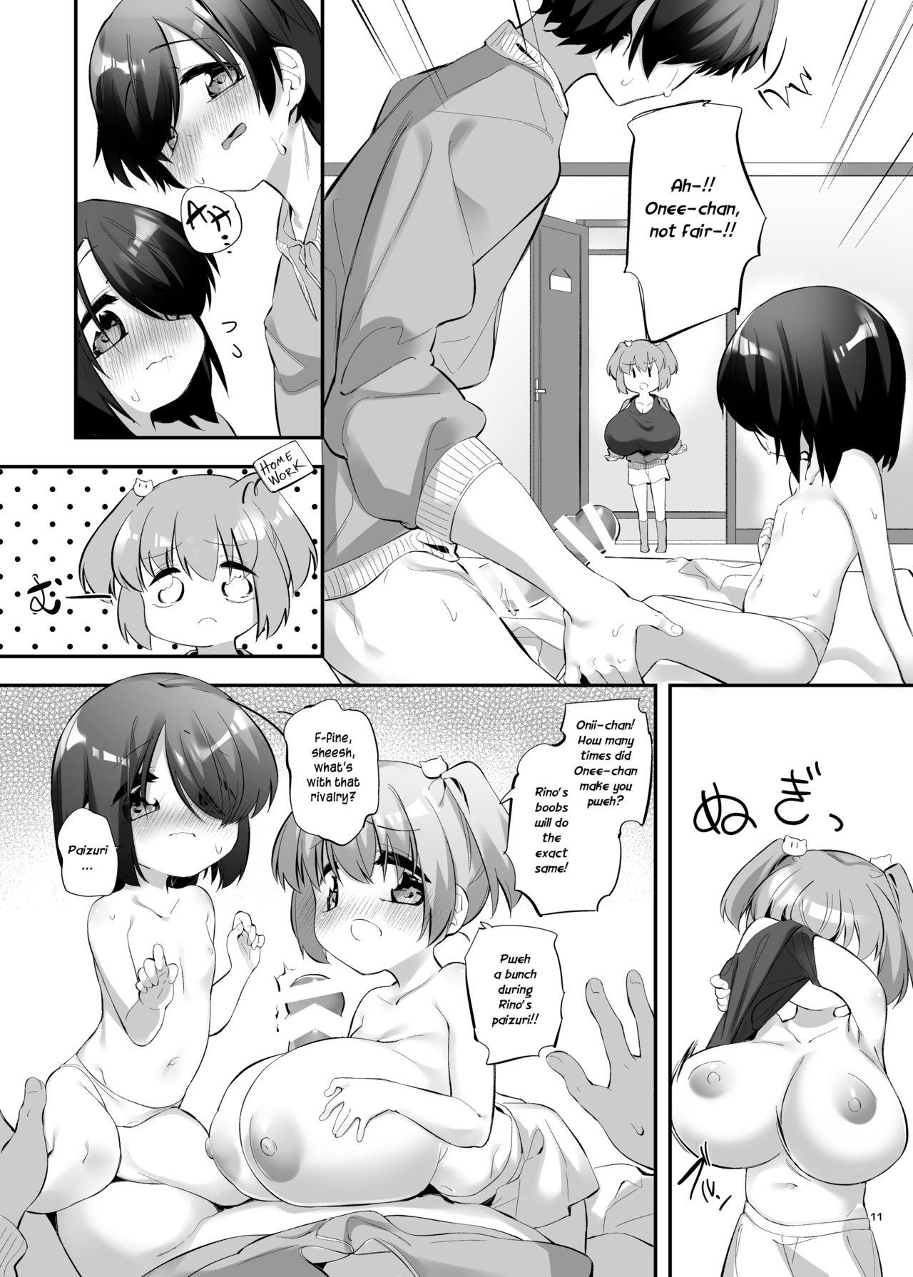Dick Sucking Imouto ni Hasamarete Shiawase Desho? 3 | Between Sisters, Are You Happy? 3 - Original Sex Toys - Page 10