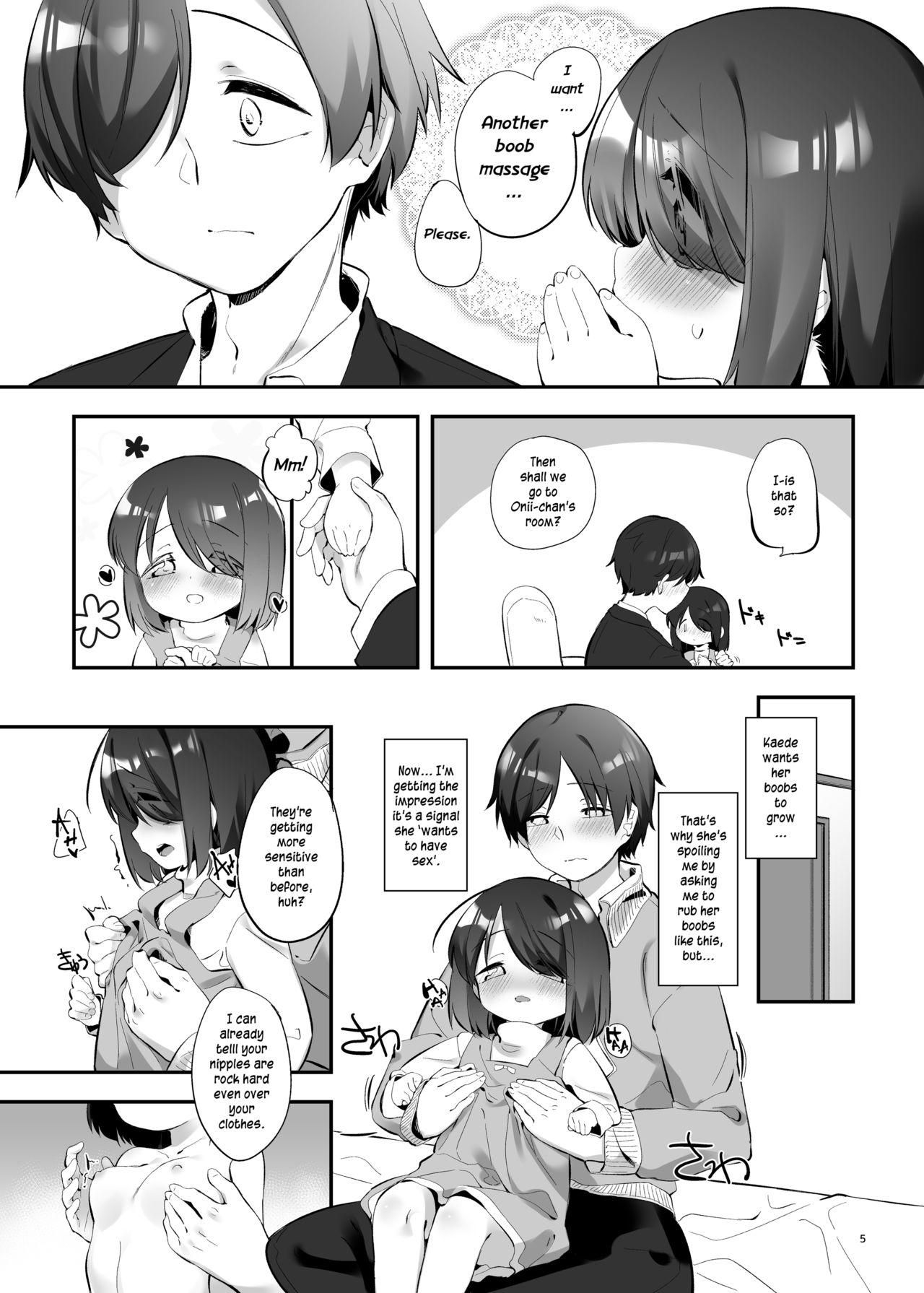 Oral Sex Porn Imouto ni Hasamarete Shiawase Desho? 3 | Between Sisters, Are You Happy? 3 - Original Tight Pussy Fuck - Page 4