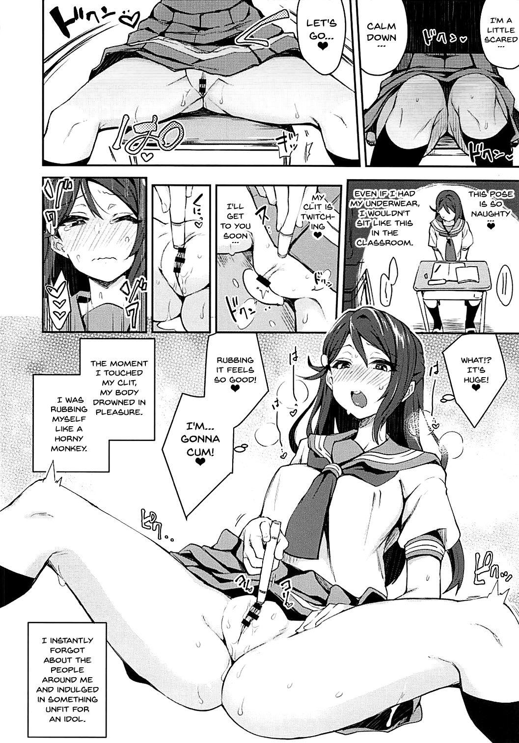 Perfect Ecchi Sketch Ro Ona Uchi. | The Lewd Girl Who Masturbates In Public - Love live sunshine Perfect Tits - Page 9