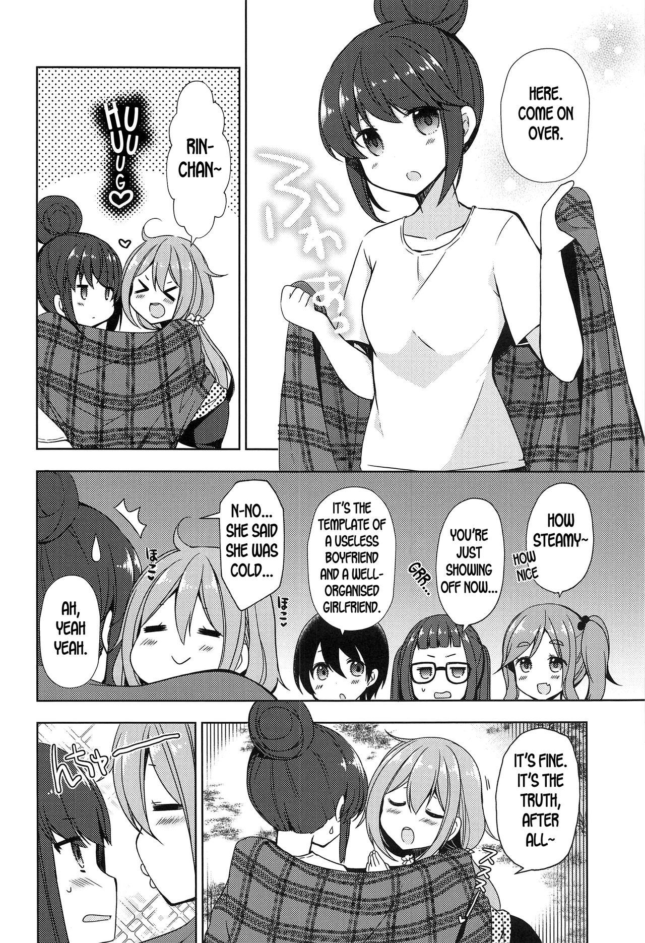 Naked Sex (C95) [moriQ (Mori Airi)] Rin to Nadeshiko ~Camp no Yoru wa Hen~ | Rin and Nadeshiko ~Night of the Camp Chapter~ (Yuru Camp) [English] [Goggled Anon] - Yuru camp Mouth - Page 6