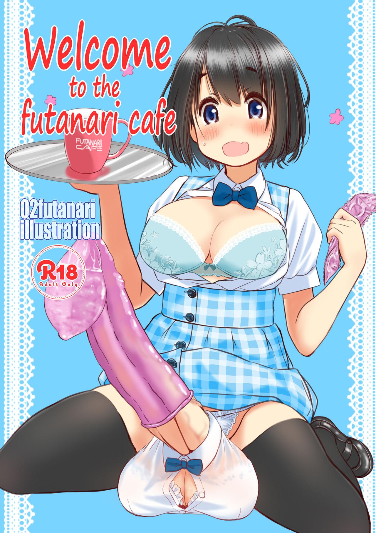 Gay Cumshot Welcome to the futanari cafe - Original Pretty - Page 1