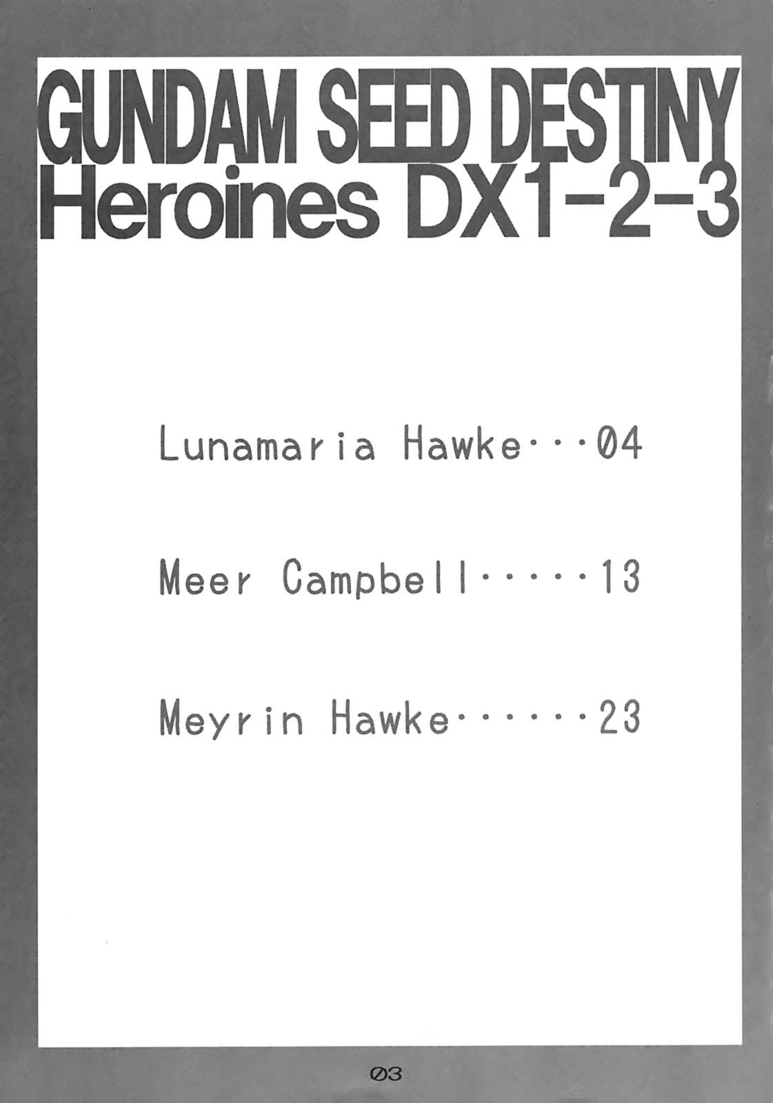 Best Blowjob (SC31) [Soreya (Nishitsuki Tsutomu)] GUNDAM SEED DESTINY Heroines DX1-2-3 (GUNDAM SEED DESTINY) - Gundam seed destiny Monster Cock - Page 2