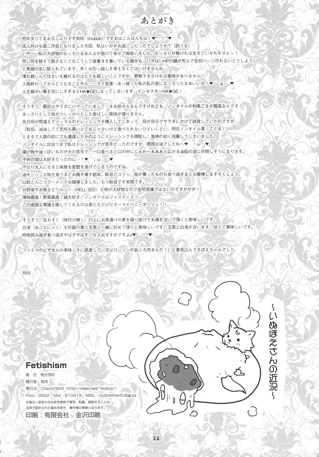 Boquete Fetishism - Touhou project Actress - Page 26