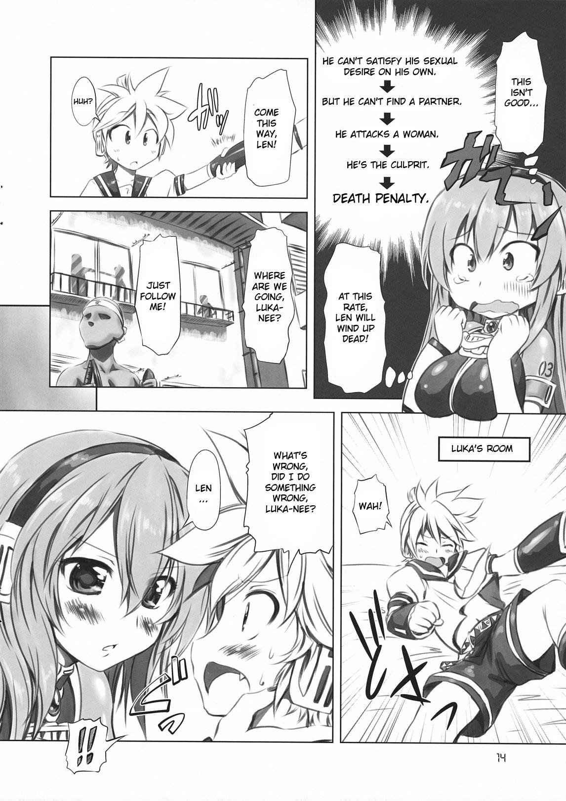 Gay Amateur Abunai! Luka-sensei - Vocaloid Panties - Page 14