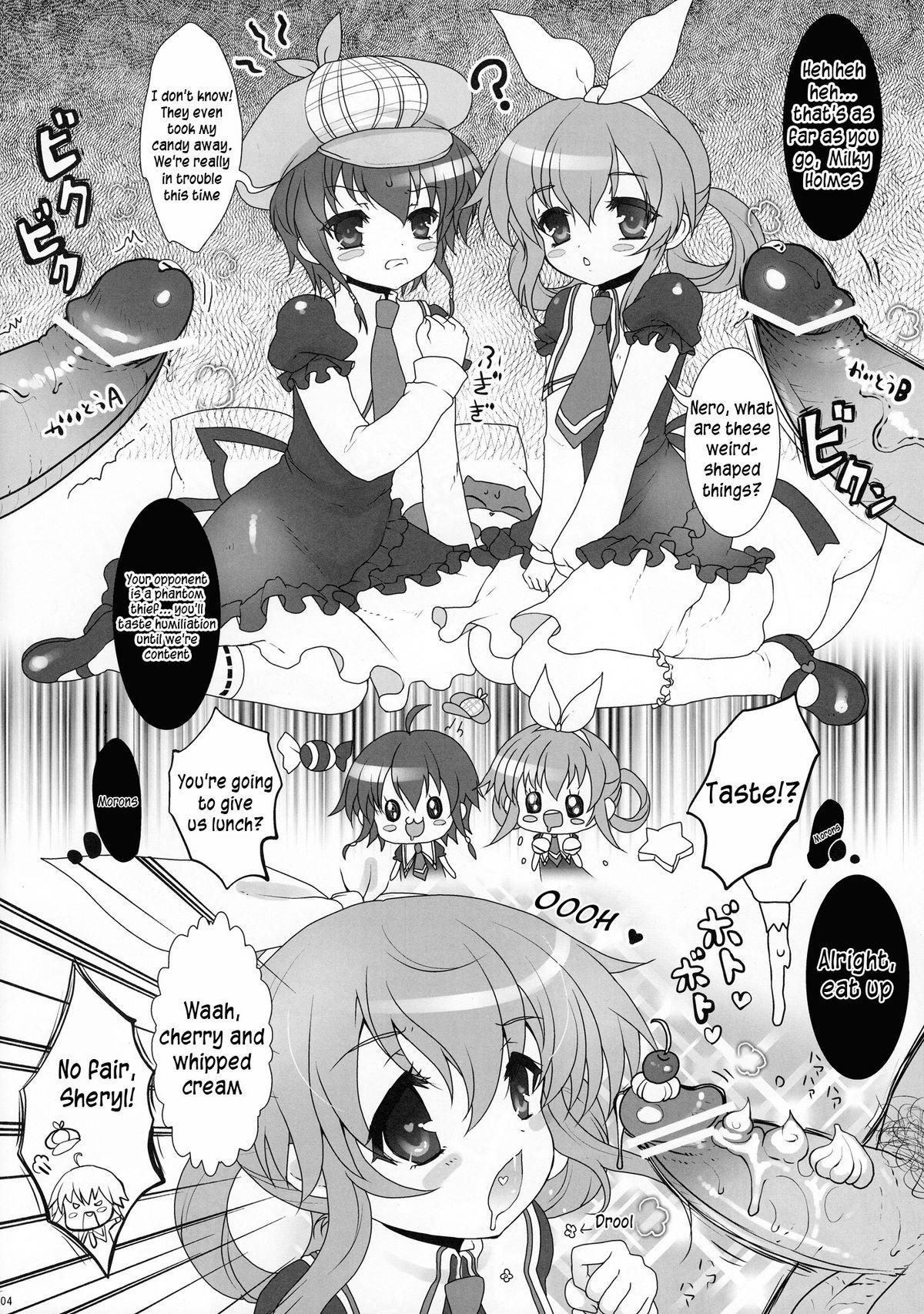 Gay Cumshots Tanoshii Miruho de Popopopo~n! - Tantei opera milky holmes Amatuer - Page 3