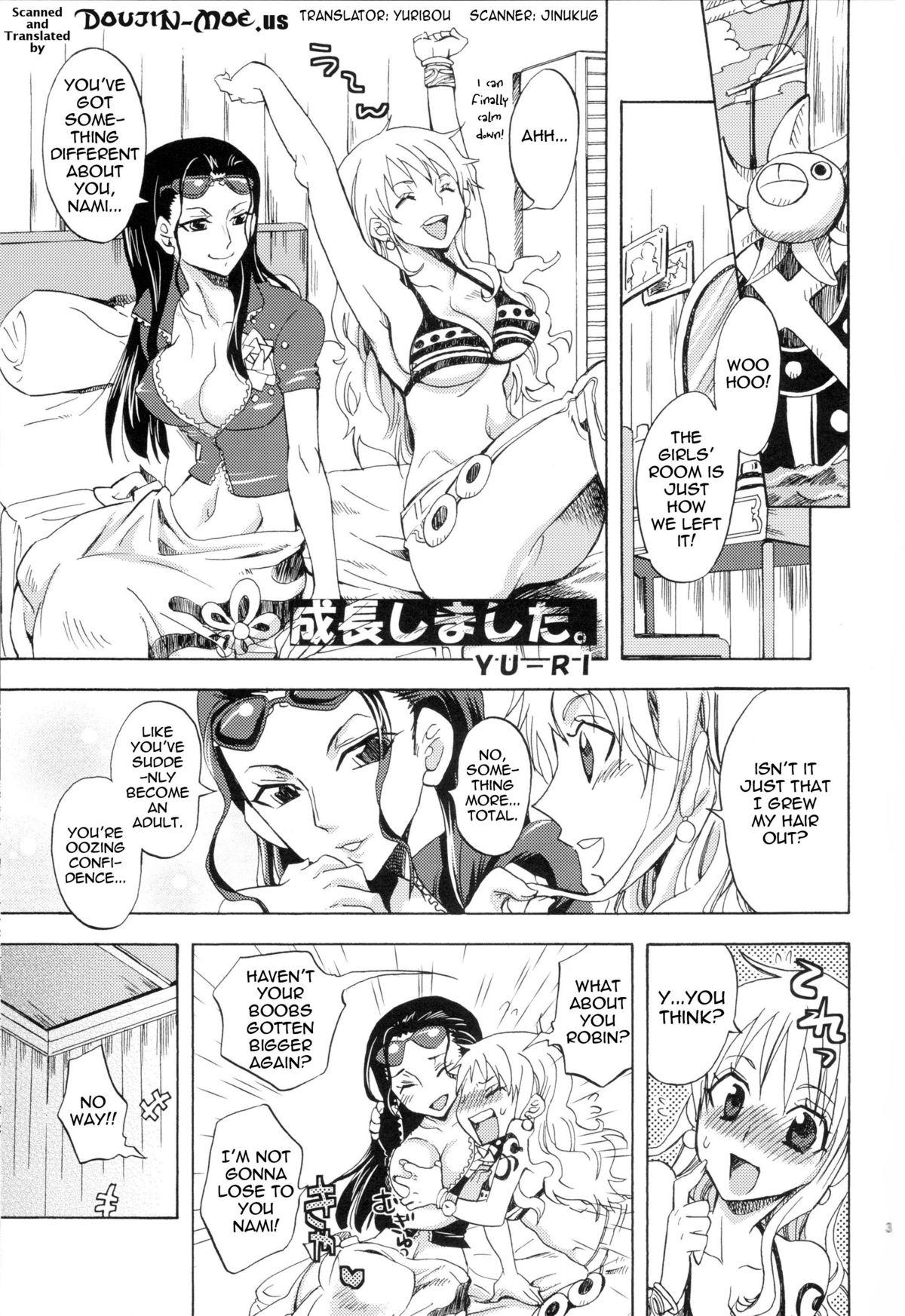 Sperm Seichou Shimashita. | You're so grown up! - One piece No Condom - Page 2