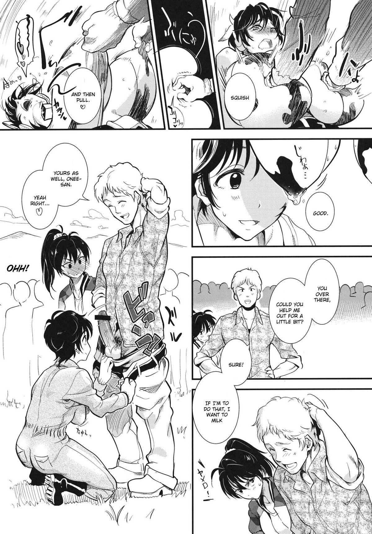 4some Oikawa Bokujou no Chichi Shibori Taiken Tour - The idolmaster Playing - Page 7