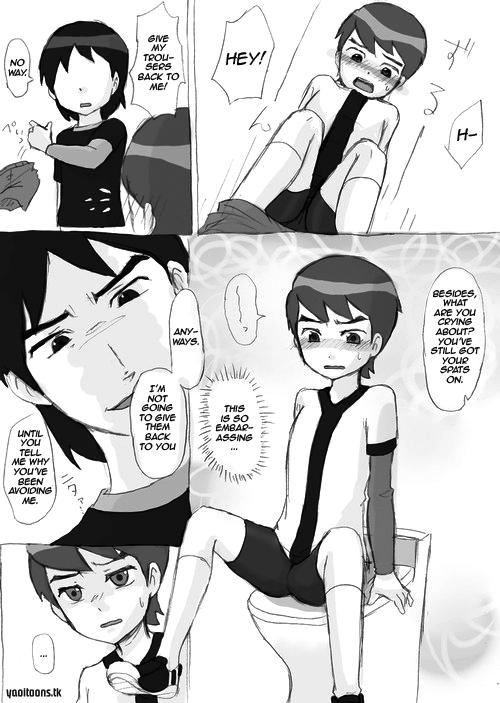 Gay Outdoor Ben o Benjo de Arekore Suru Hanashi | Doing This and That with Ben on the Toilet - Ben 10 Puto - Page 5