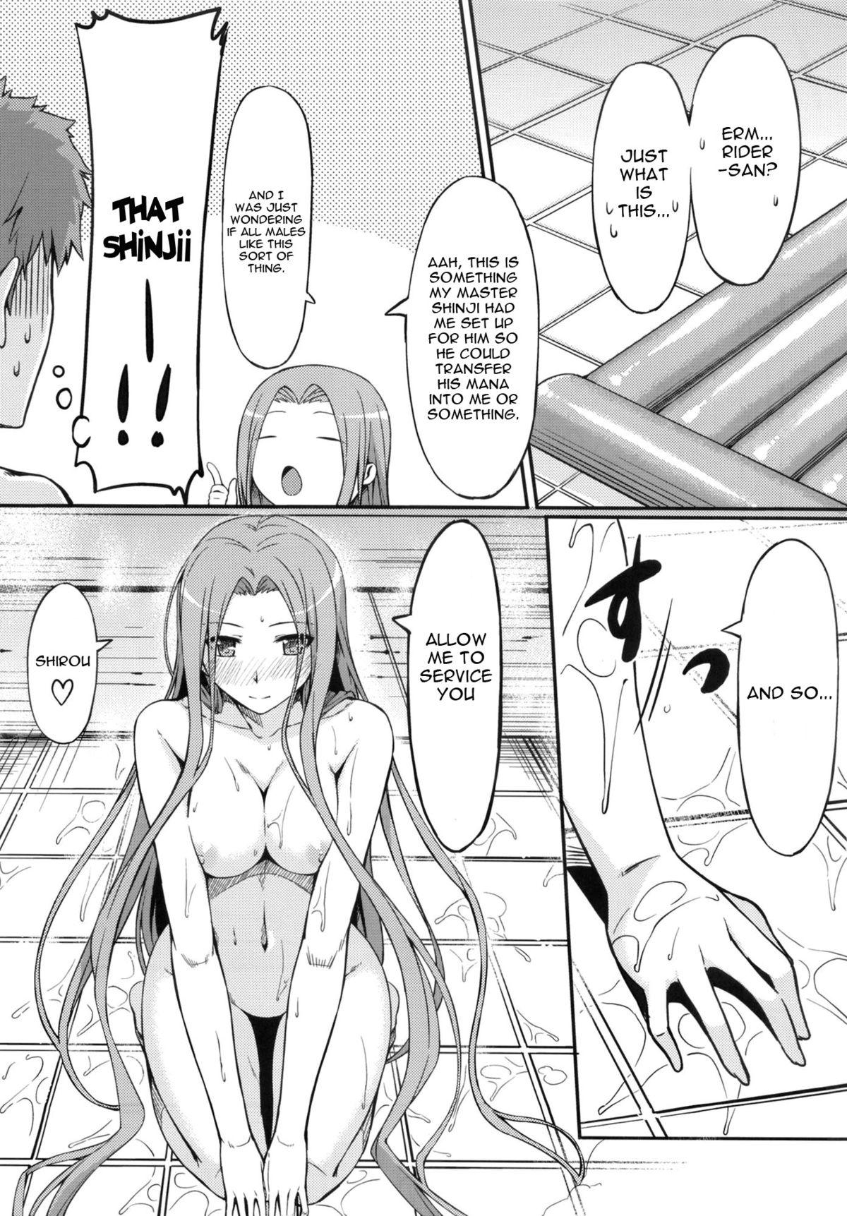 Coroa Rider san to Ofuro. | Bathing with Rider-san. - Fate stay night Fate hollow ataraxia Cock Suck - Page 6