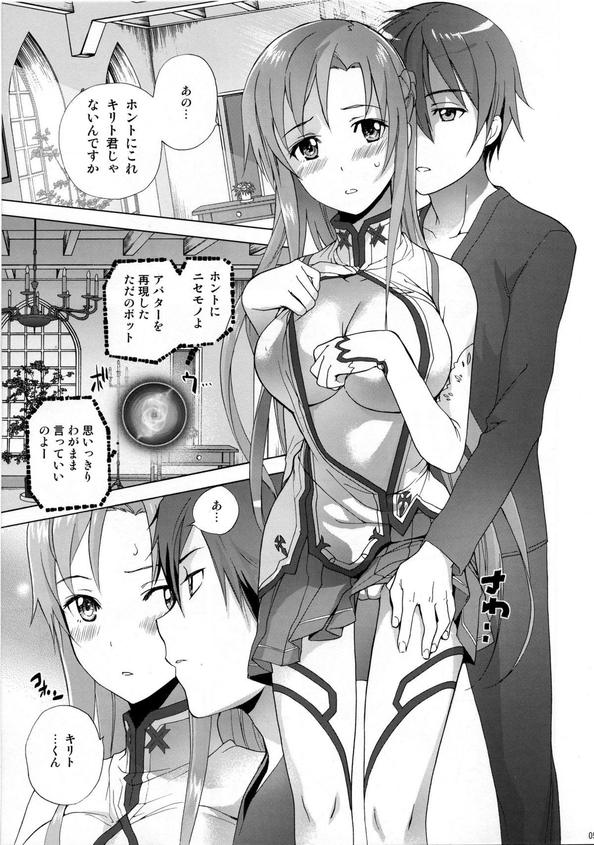 Footjob ASUNA' HOLE - Sword art online Whipping - Page 4