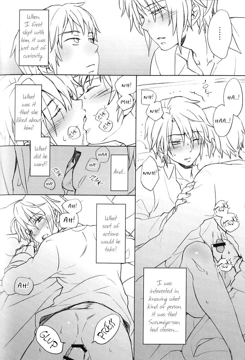 Gay Pawnshop Unable to sleep / Nemurenu mama ni - The melancholy of haruhi suzumiya Glasses - Page 5