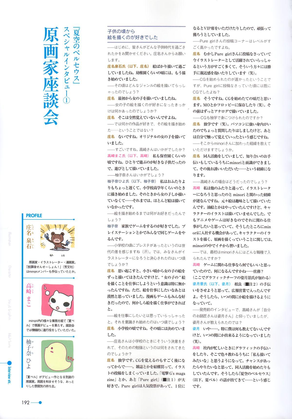 Natsuzora no Perseus Visual Fan Book 165