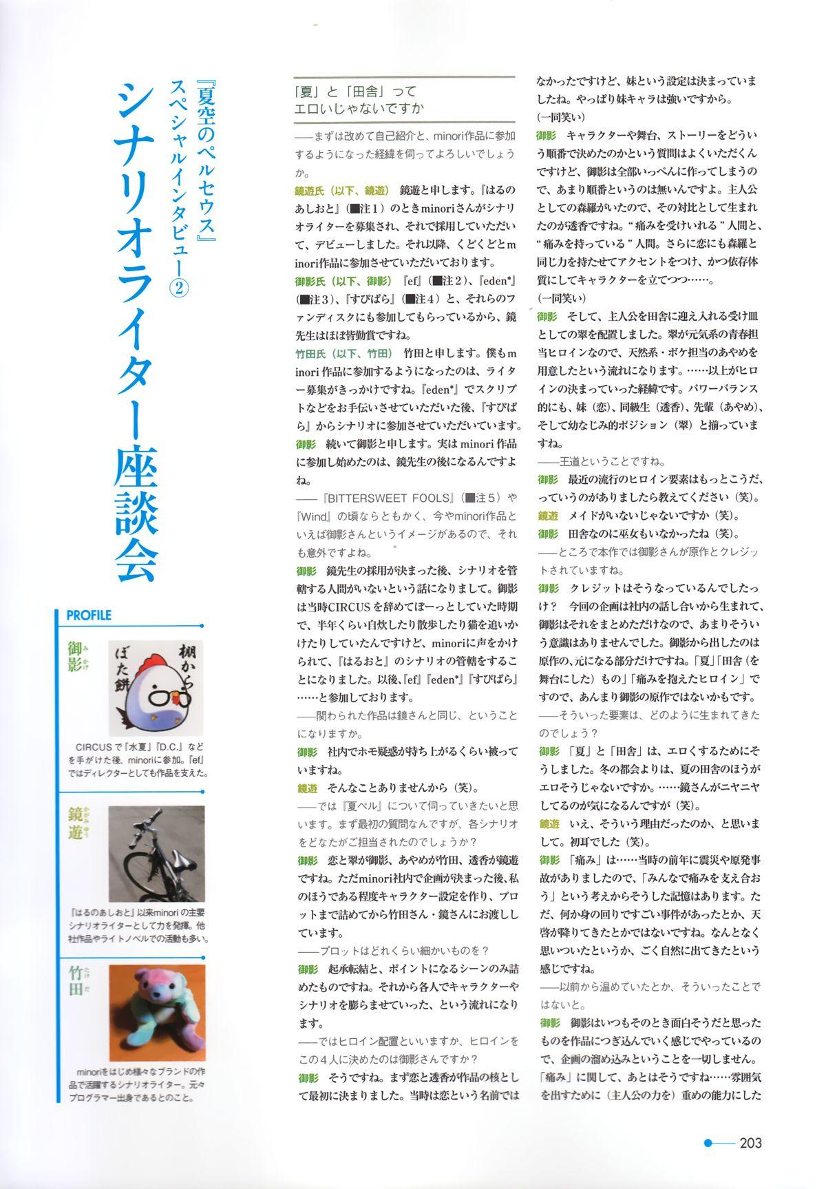 Natsuzora no Perseus Visual Fan Book 176