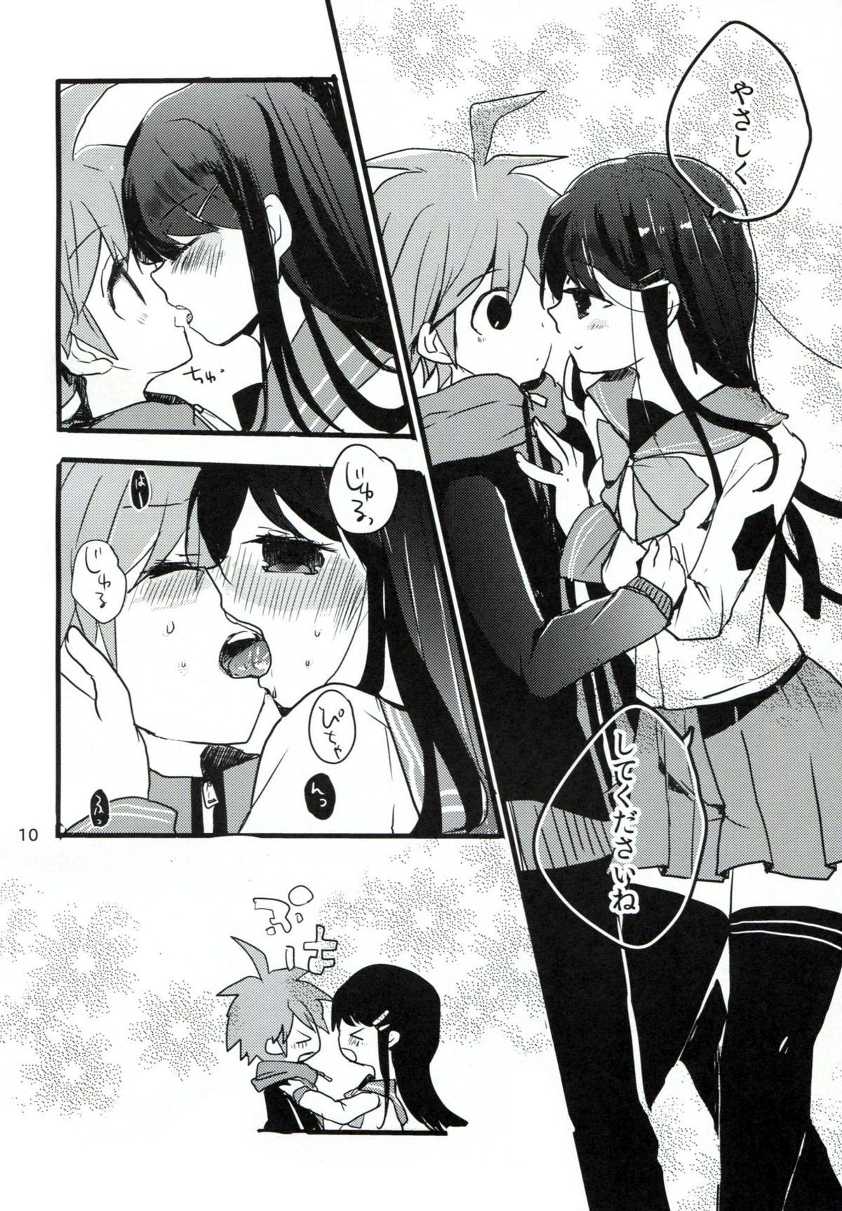 Interracial Sex Naegi to Maizono san ga Tsukiatteru Zentei no Manga - Danganronpa Gay Blowjob - Page 9